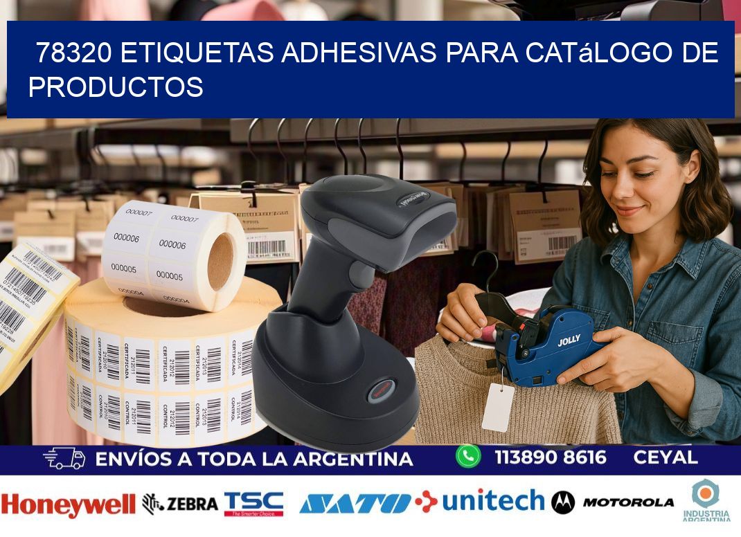 78320 etiquetas adhesivas para catálogo de productos
