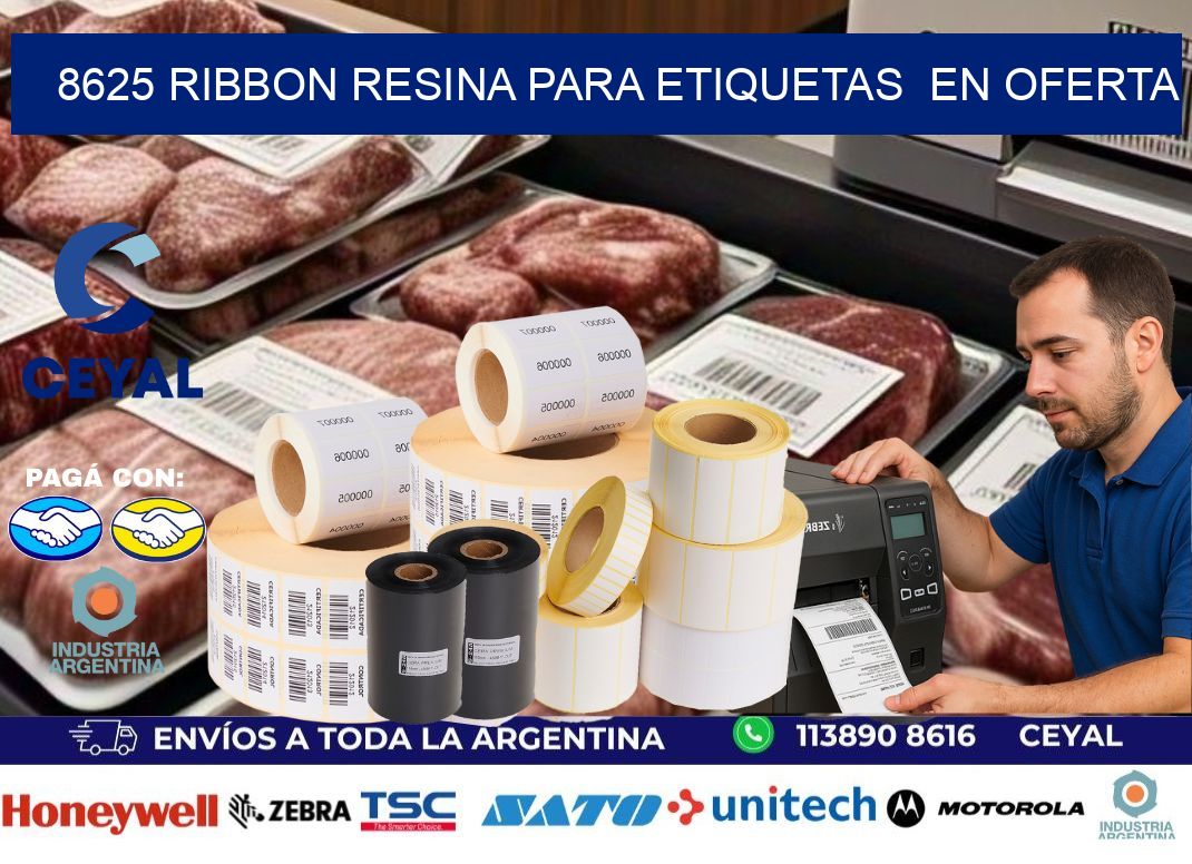 8625 ribbon resina para etiquetas  en oferta