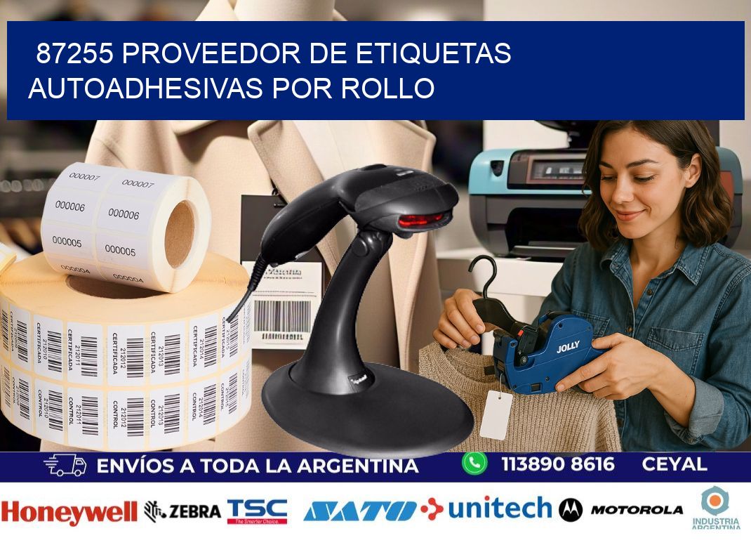 87255 proveedor de etiquetas  autoadhesivas por rollo