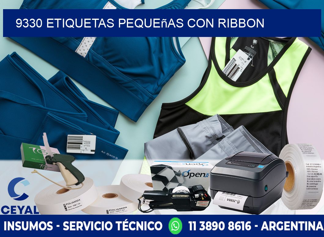 9330 etiquetas pequeñas con ribbon