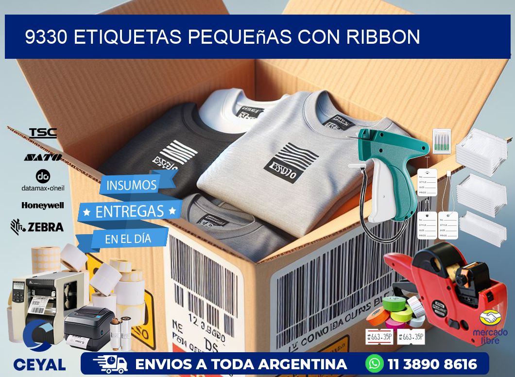 9330 etiquetas pequeñas con ribbon