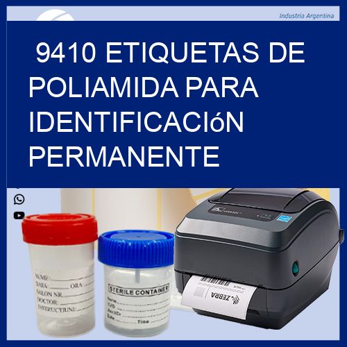 9410 Etiquetas de poliamida para identificación permanente