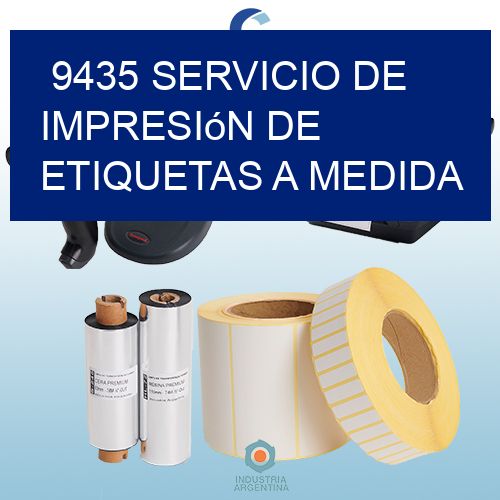 9435 Servicio de impresión de etiquetas a medida
