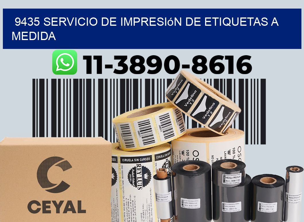 9435 Servicio de impresión de etiquetas a medida