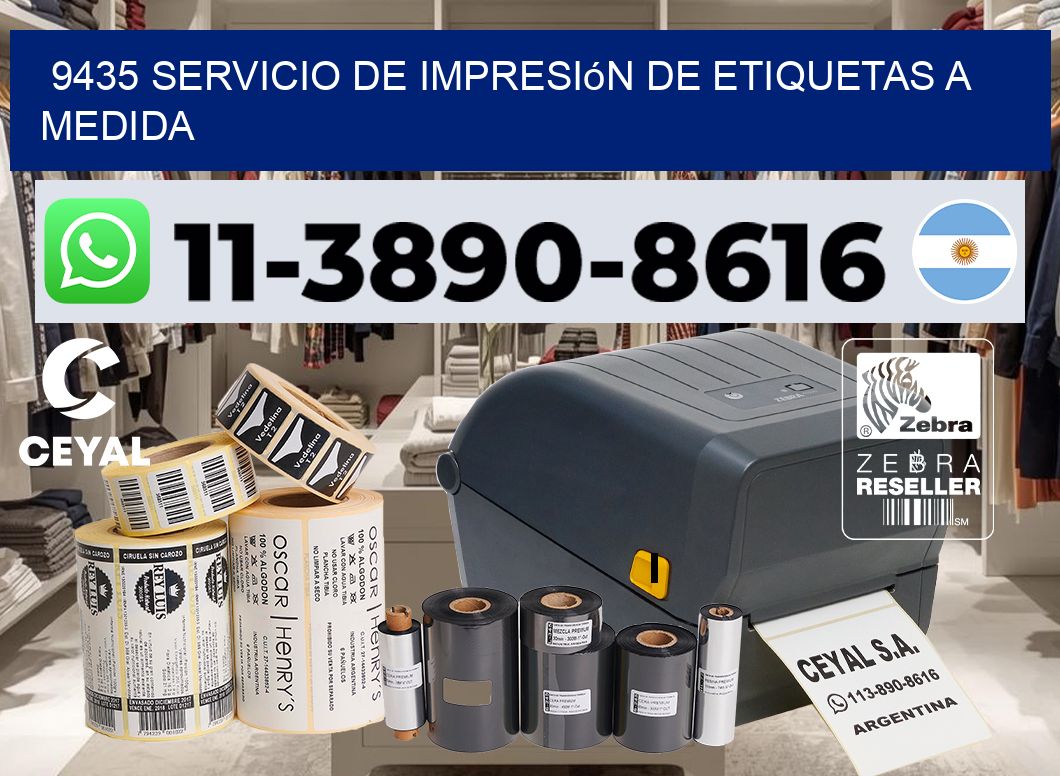 9435 Servicio de impresión de etiquetas a medida