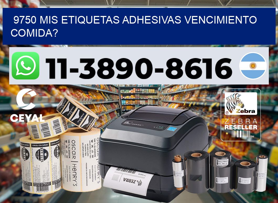 9750 mis etiquetas adhesivas vencimiento comida?