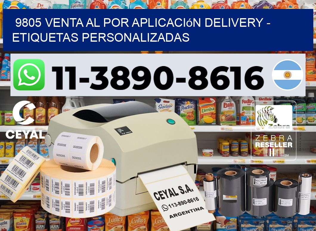 9805 Venta al Por Aplicación delivery – Etiquetas Personalizadas