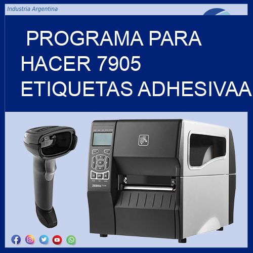 Programa para hacer 7905 etiquetas adhesivaa