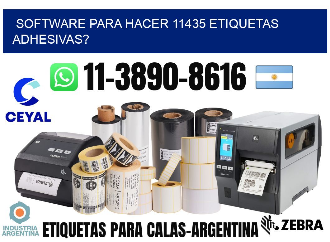 Software para hacer 11435 etiquetas adhesivas?