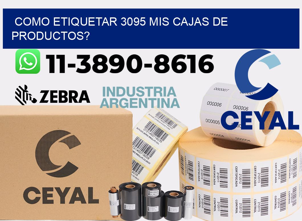 como etiquetar 3095 mis cajas de productos?