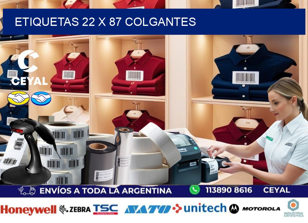 etiquetas 22 x 87 colgantes