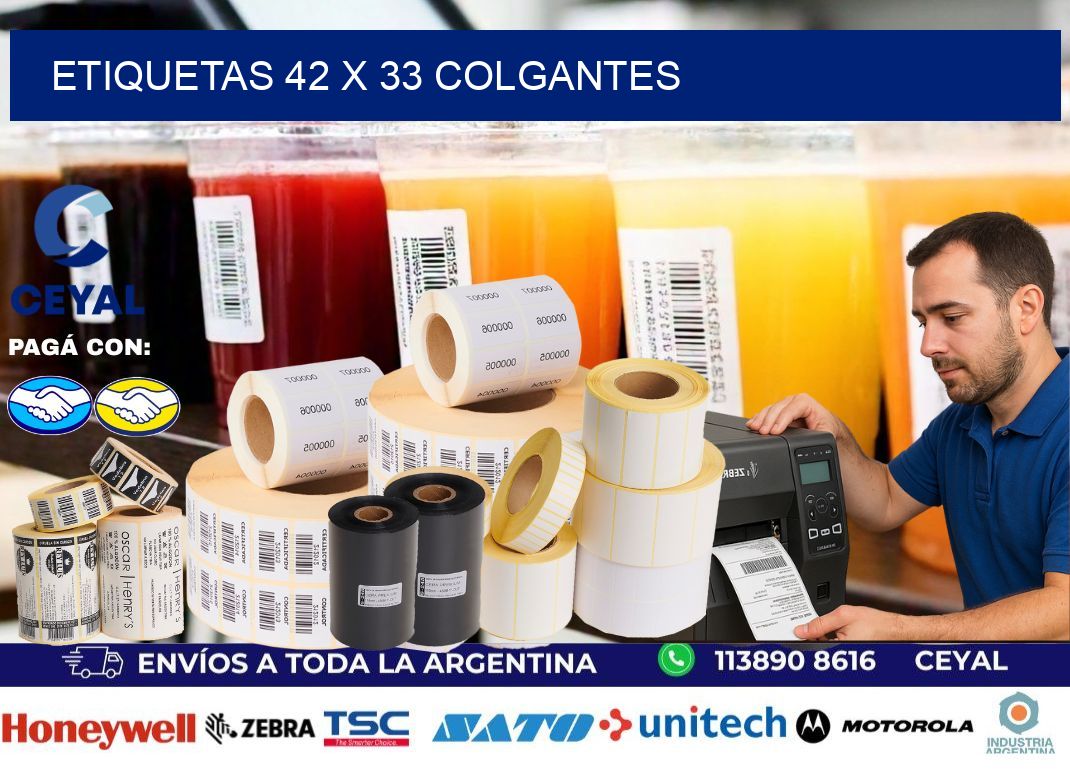 etiquetas 42 x 33 colgantes