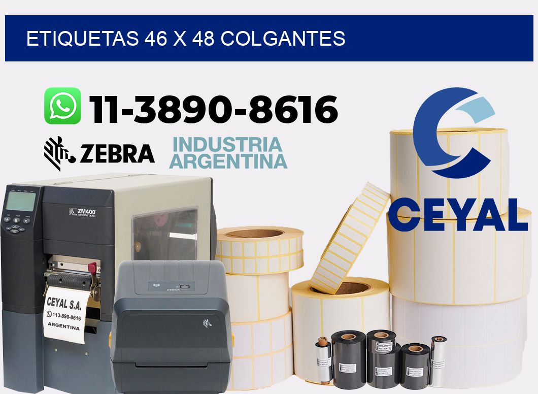 etiquetas 46 x 48 colgantes