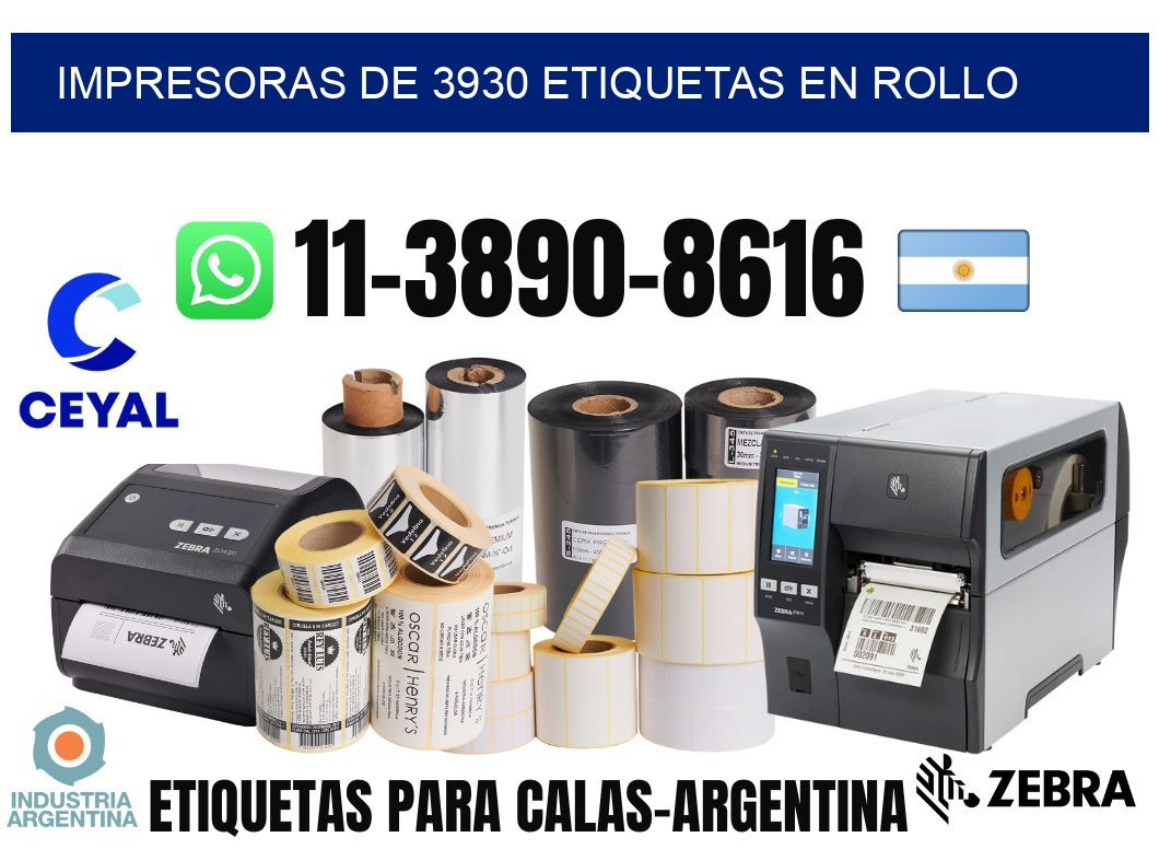impresoras de 3930 etiquetas en rollo