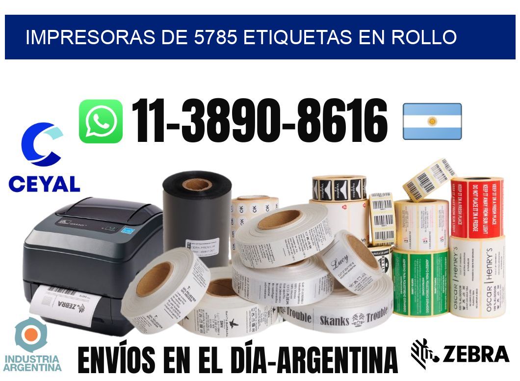 impresoras de 5785 etiquetas en rollo