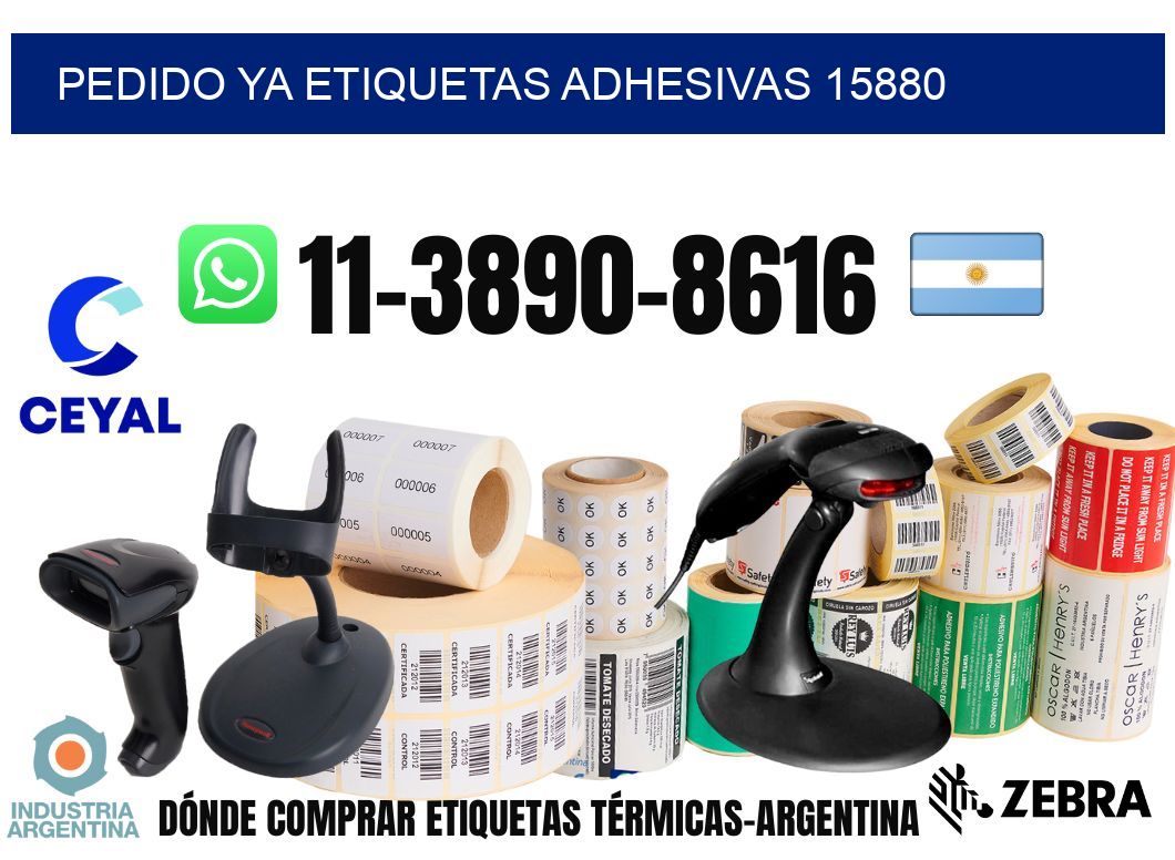 pedido ya etiquetas adhesivas 15880