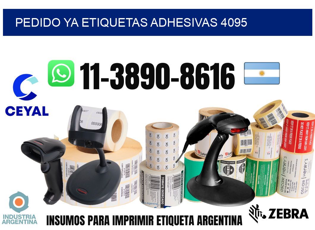 pedido ya etiquetas adhesivas 4095