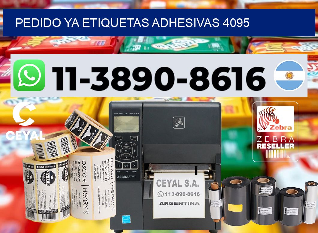 pedido ya etiquetas adhesivas 4095
