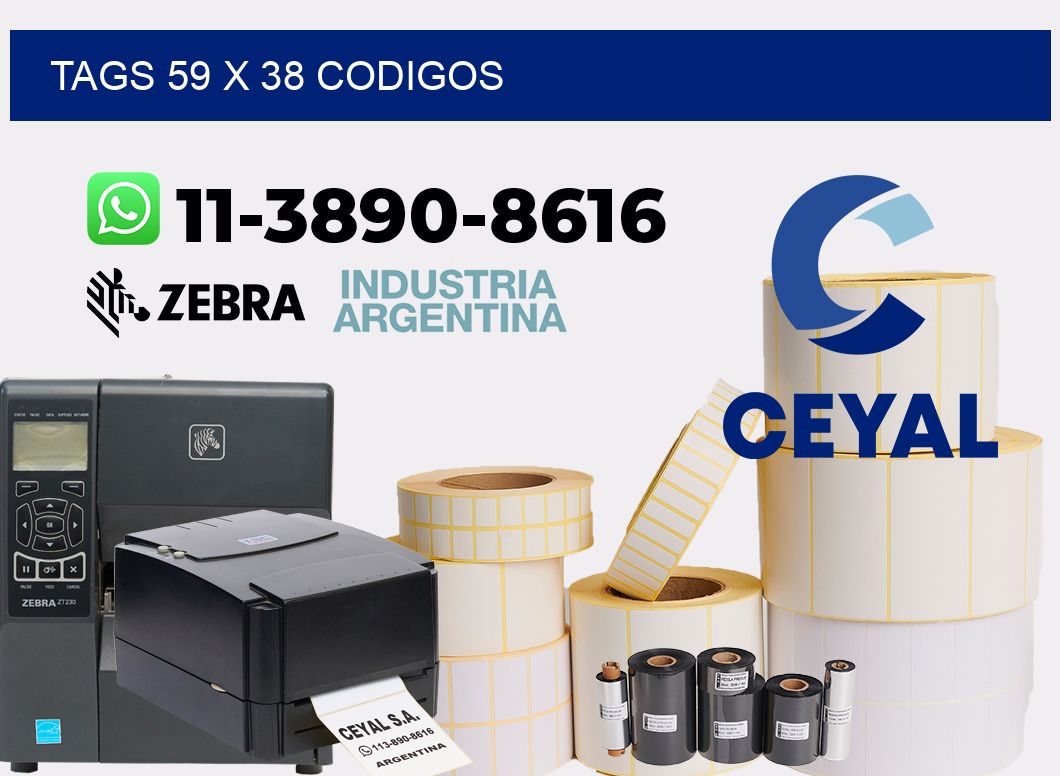 tags 59 x 38 codigos