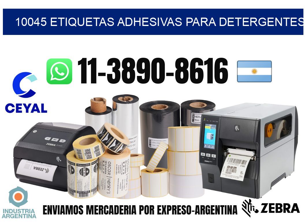 10045 Etiquetas adhesivas para detergentes