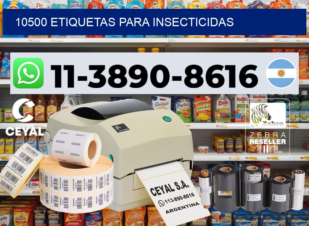 10500 Etiquetas para insecticidas