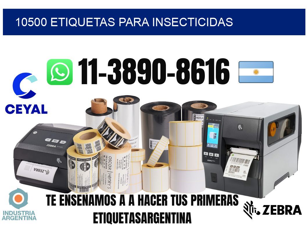 10500 Etiquetas para insecticidas