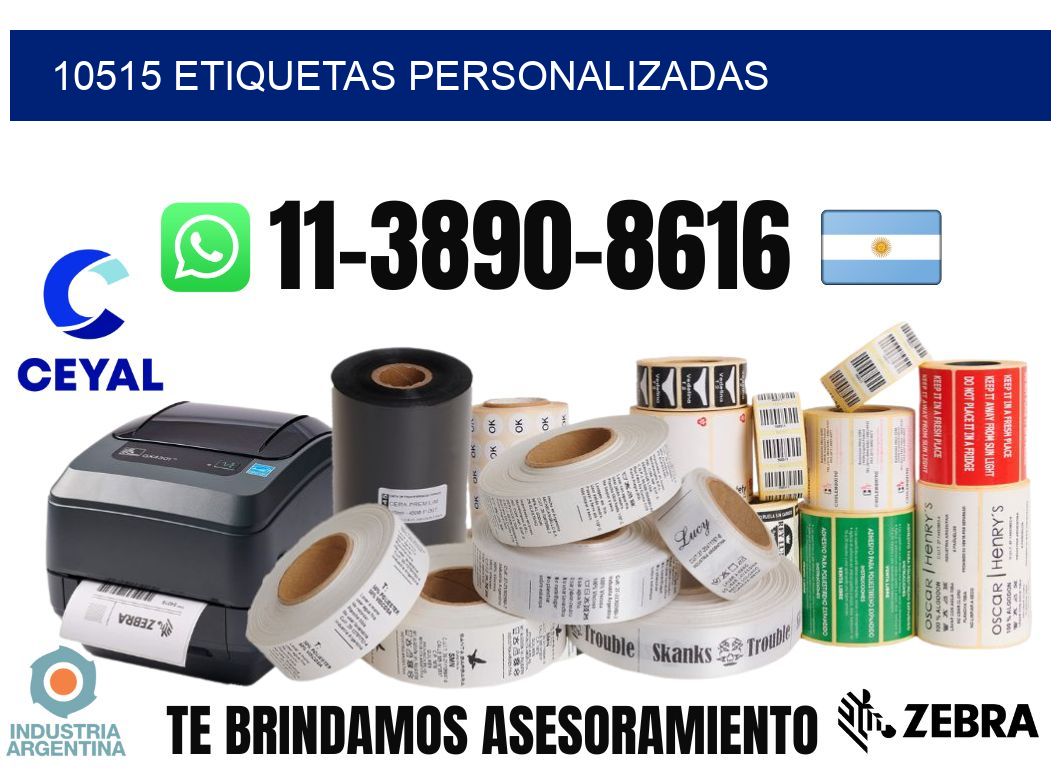 10515 etiquetas personalizadas