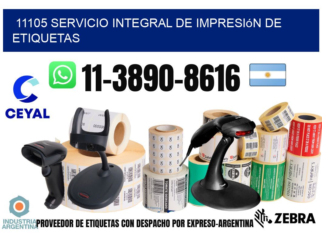 11105 Servicio integral de impresión de etiquetas