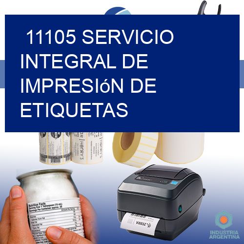 11105 Servicio integral de impresión de etiquetas