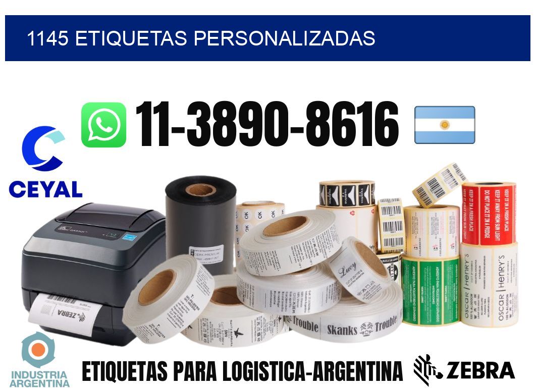 1145 etiquetas personalizadas
