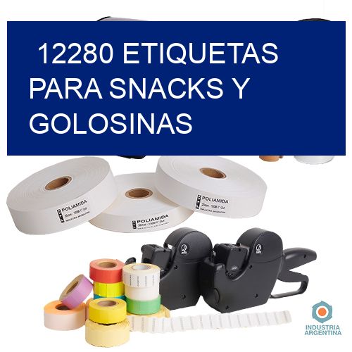 12280 Etiquetas para snacks y golosinas
