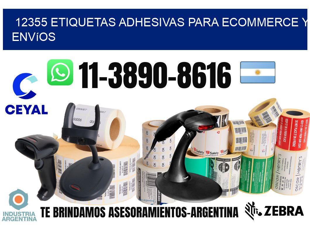 12355 Etiquetas adhesivas para ecommerce y envíos