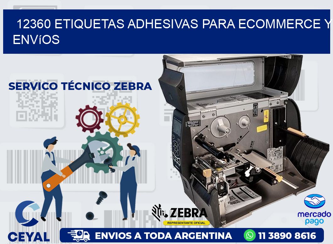 12360 Etiquetas adhesivas para ecommerce y envíos