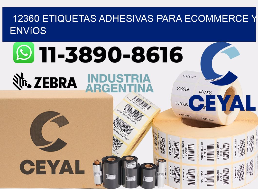 12360 Etiquetas adhesivas para ecommerce y envíos