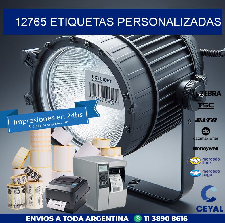 12765 etiquetas personalizadas