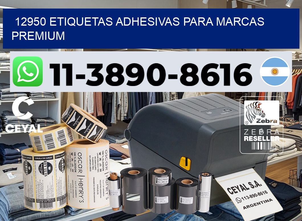 12950 Etiquetas adhesivas para marcas premium