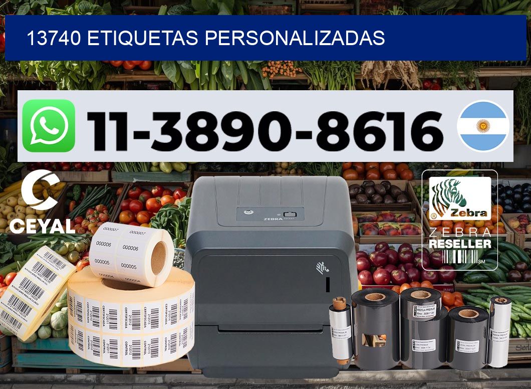 13740 etiquetas personalizadas