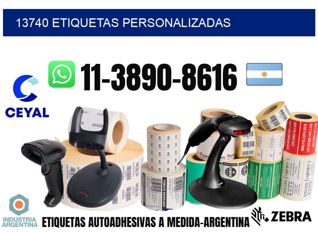 13740 etiquetas personalizadas