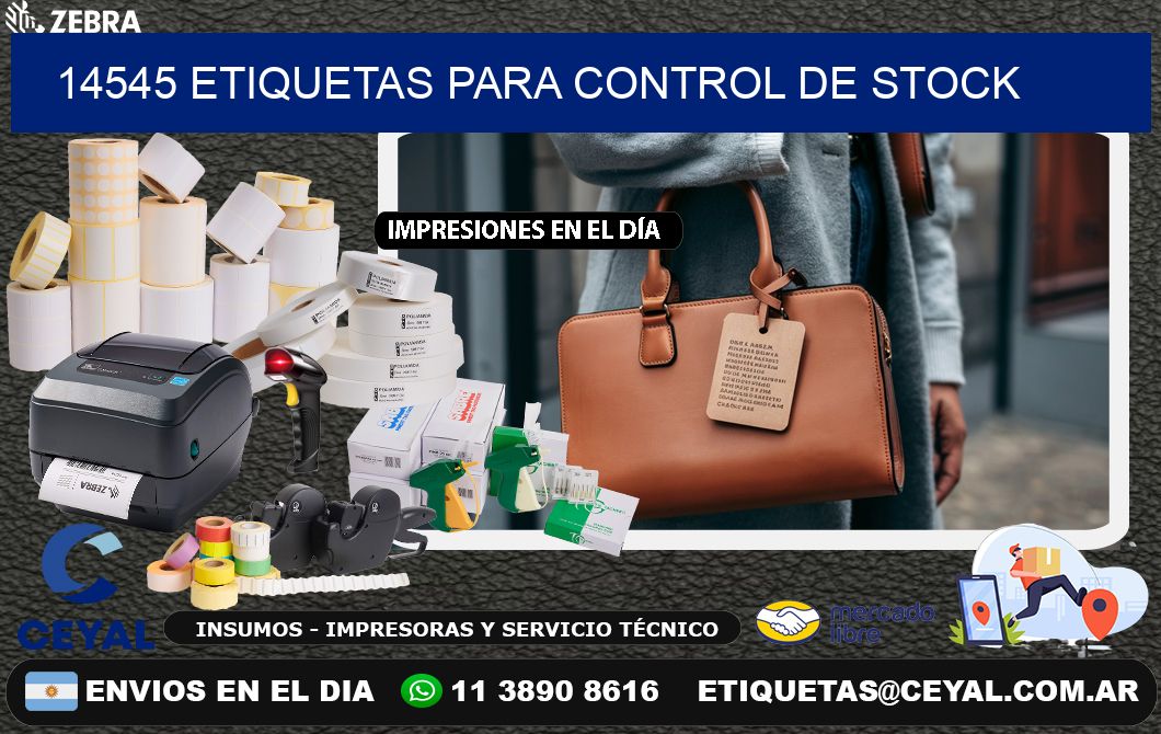 14545 Etiquetas para control de stock