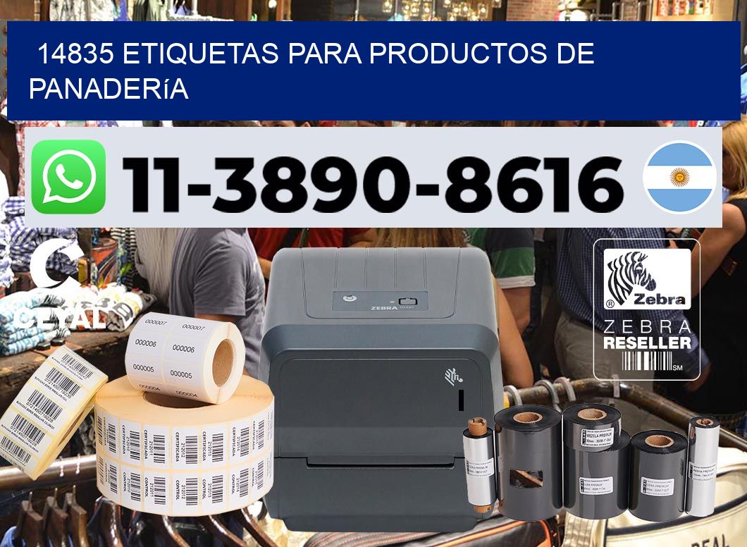 14835 Etiquetas para productos de panadería