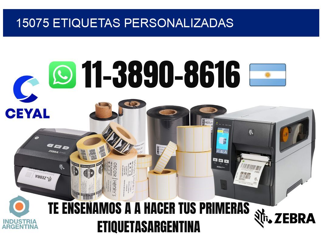 15075 etiquetas personalizadas