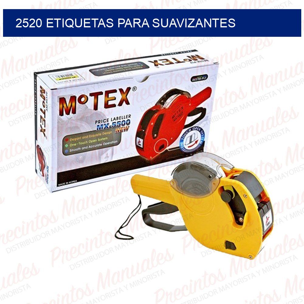 2520 Etiquetas para suavizantes