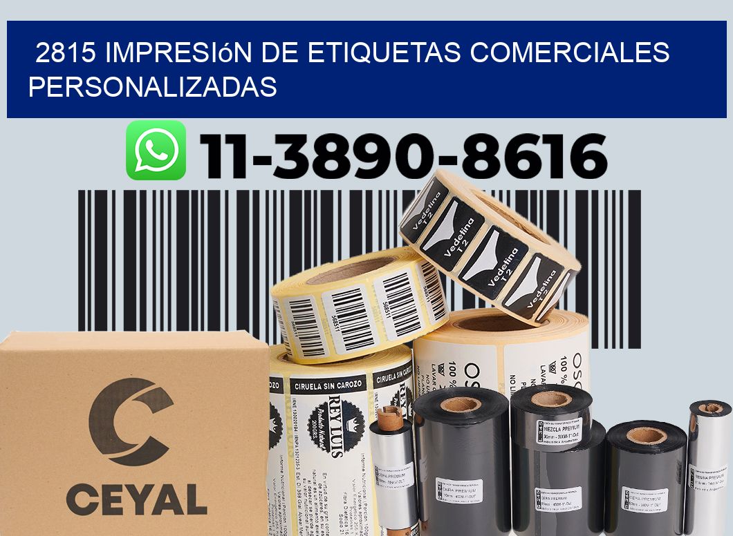 2815 Impresión de etiquetas comerciales personalizadas
