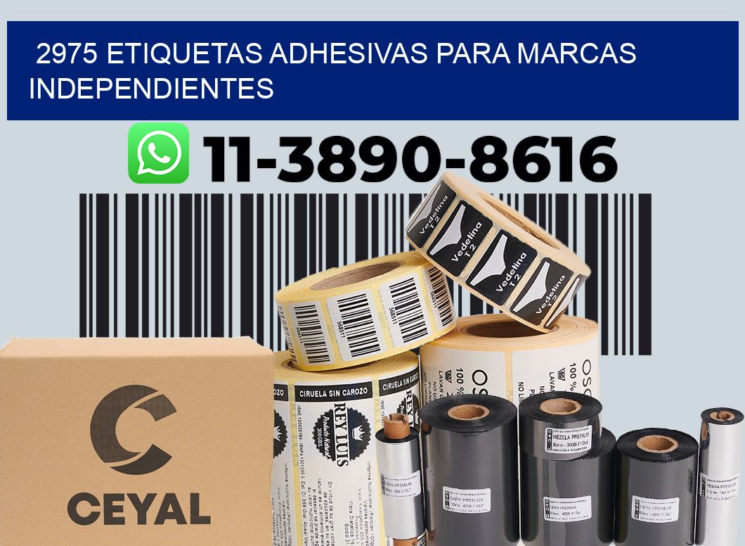 2975 Etiquetas adhesivas para marcas independientes