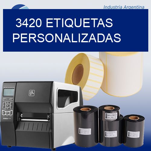 3420 etiquetas personalizadas
