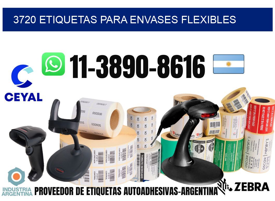 3720 Etiquetas para envases flexibles