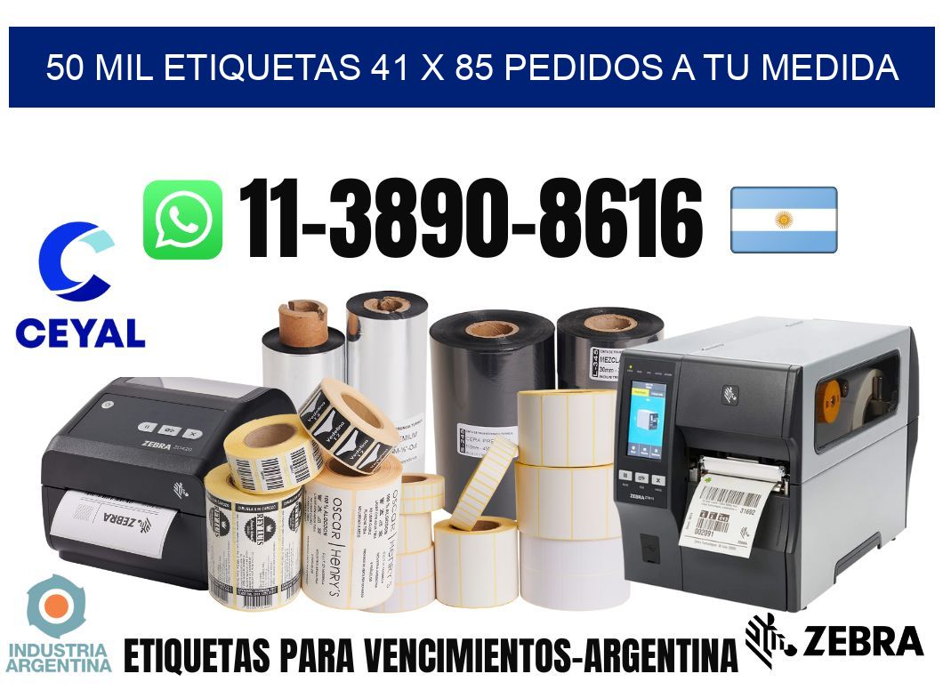 50 mil etiquetas 41 x 85 Pedidos a tu medida