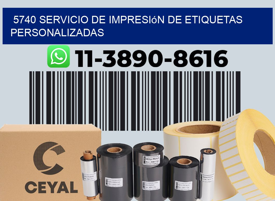 5740 Servicio de impresión de etiquetas personalizadas