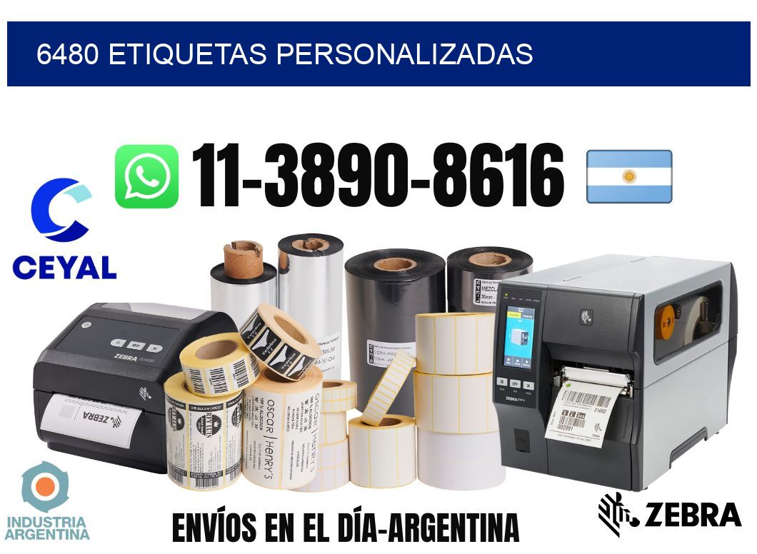 6480 etiquetas personalizadas