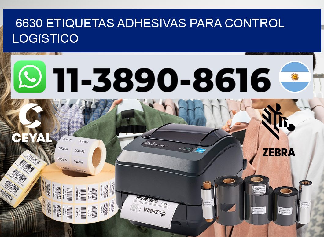 6630 Etiquetas adhesivas para control logístico